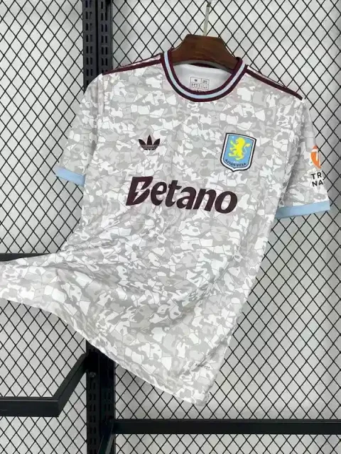 25/26 Aston Villa Soccer Jersey Second Away