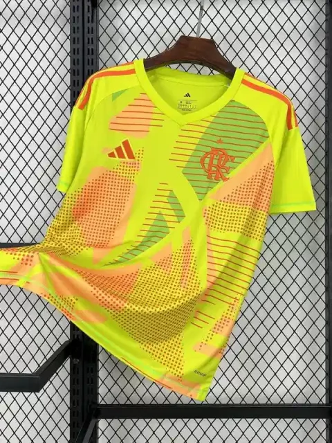 25/26 Goalkeeper Flamengo Yellow Soccer Jersey
