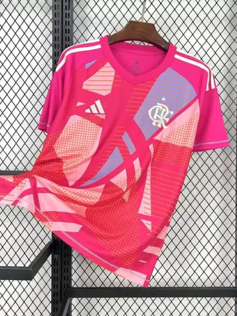 25/26 Goalkeeper Flamengo Pink Soccer Jersey