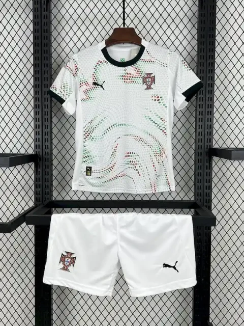 2025 Kids Portugal Soccer Jersey Away