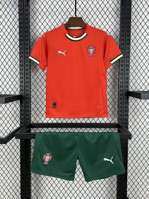 2025 Kids Portugal Soccer Jersey Home