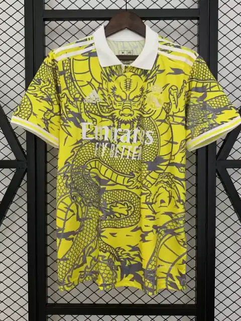 25/26 Real Madrid Special Edition Yellow Soccer Jersey