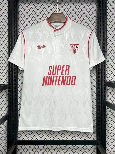 Retro 1991-92 Sevilla FC Soccer Jersey Home
