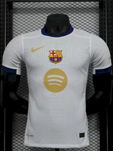 24/25 Player Version Barcelona White Exposure Version Soccer Jersey