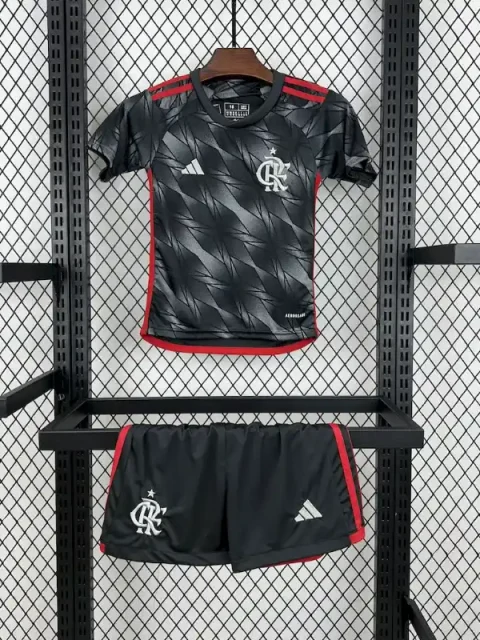 24/25 Kids Flamengo Soccer Jersey Second Away