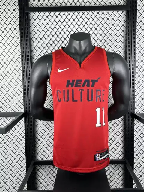 2025 Miami Heat Jaime Jaquez Jr. #11 Red City Edition Jersey
