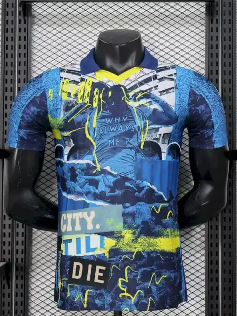25/26 Player Version Manchester City Blue Special Edition Soccer Jersey