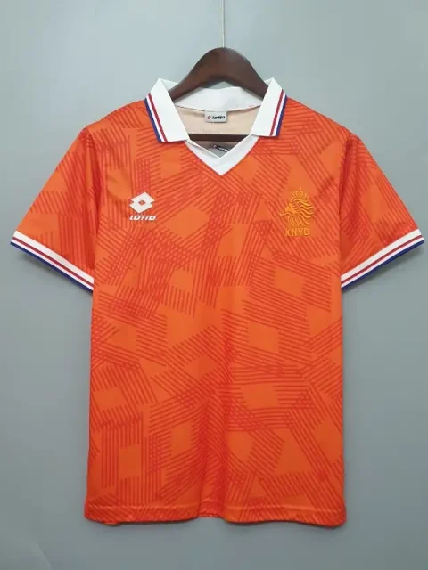 Retro 1991 Netherlands Soccer Jersey Home