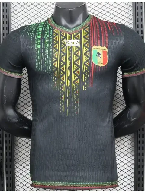 2024 Player Version Mali Black Soccer Jersey Second Away