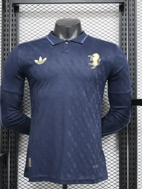 24/25 Player Juventus Long Sleeve Soccer Jersey Second Away