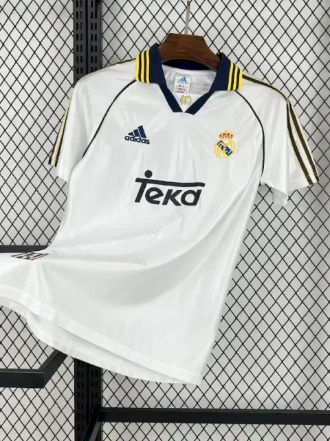 Retro 1998-00 Real Madrid Soccer Jersey Home