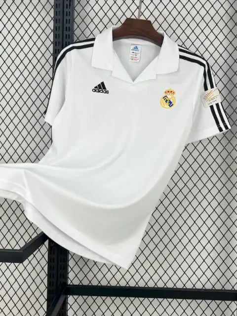 Retro 2001-02 Real Madrid UCL Soccer Jersey Home