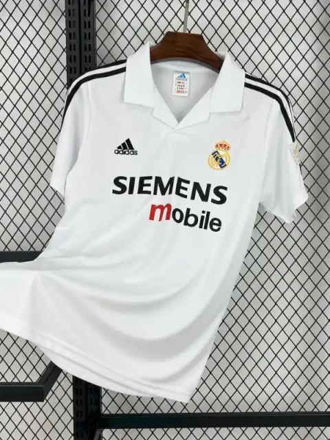 Retro 2002-03 Real Madrid Soccer Jersey Home
