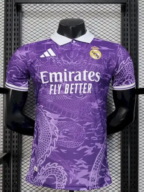25/26 Player Version Real Madrid Purple Special Edition Soccer Jersey