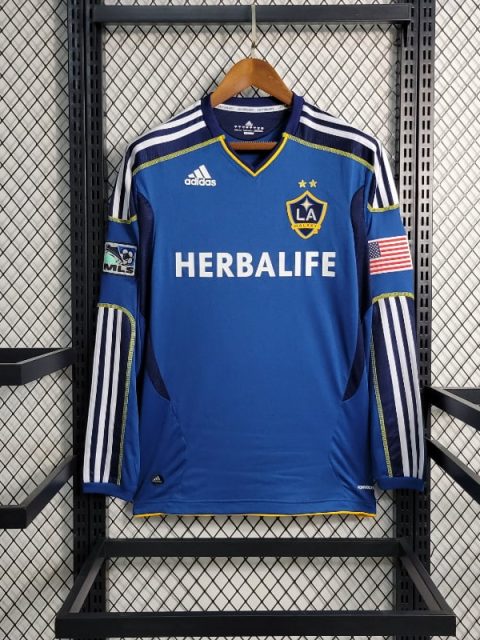 Retro 2011-12 Long Sleeve LA Galaxy Soccer Jersey