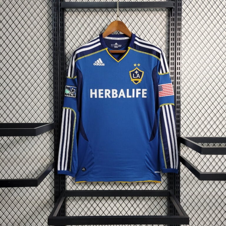 Retro 2011-12 Long Sleeve LA Galaxy Soccer Jersey