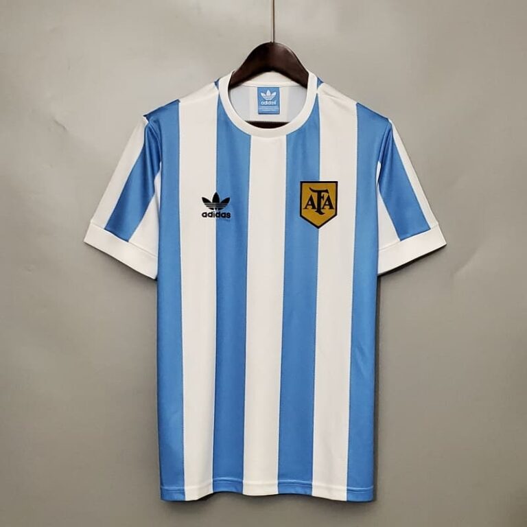 Retro 1978 Argentina Soccer Jersey Home