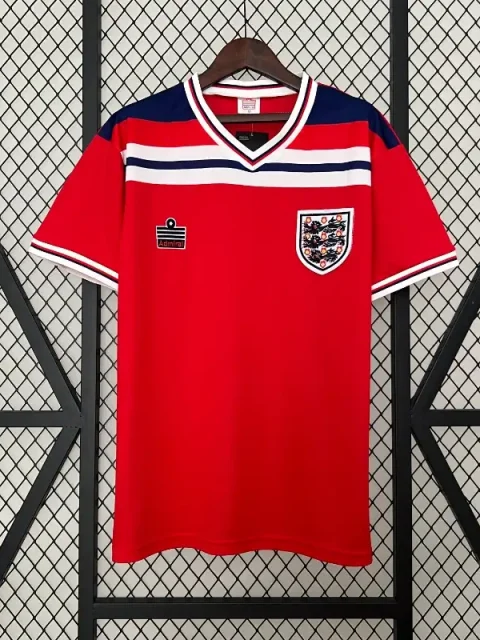 Retro 1982 England Soccer Jersey Away
