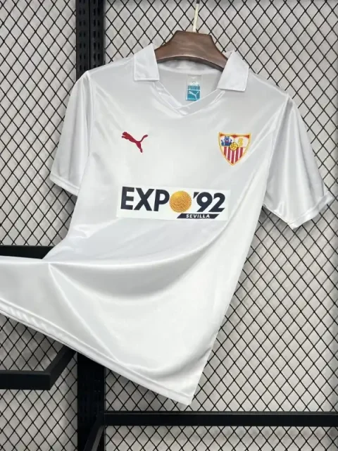Retro 1987-90 Sevilla FC Soccer Jersey Home