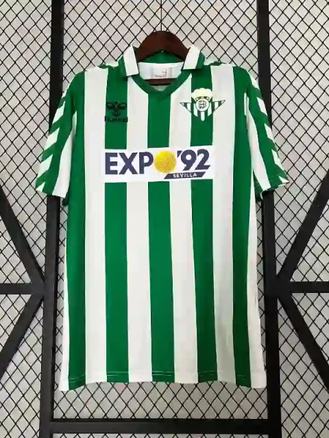 Retro 1988-89 Real Betis Soccer Jersey Home