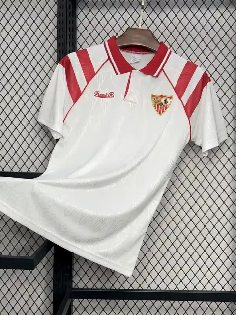 Retro 1992-93 Sevilla FC Soccer Jersey Home