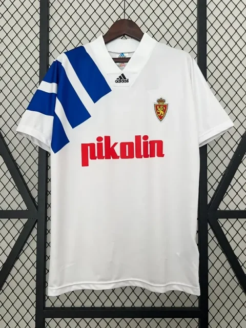 Retro 1992-93 Real Zaragoza Soccer Jersey Home