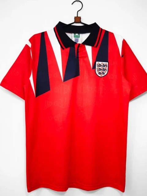 Retro 1992 England Soccer Jersey Away