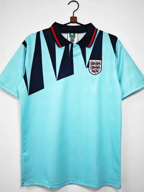 Retro 1992 England Soccer Jersey Second Away