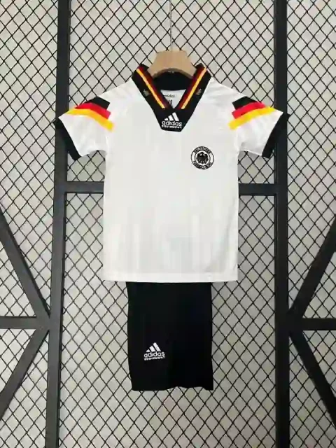 Retro 1992 Kids Germany Soccer Jersey Home