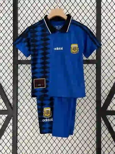 Retro 1994 Kids Argentina Soccer Jersey Away