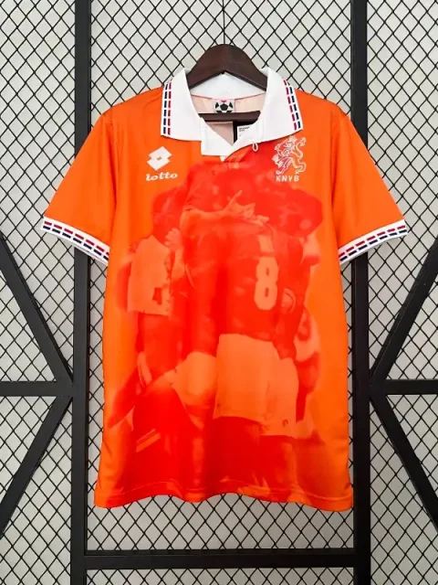 Retro 1996 Netherlands Soccer Jersey Home