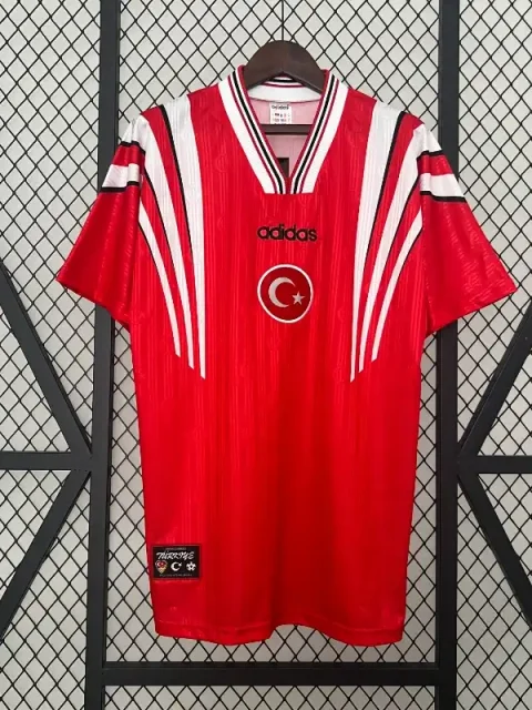 Retro 1996 Turkey Soccer Jersey Home