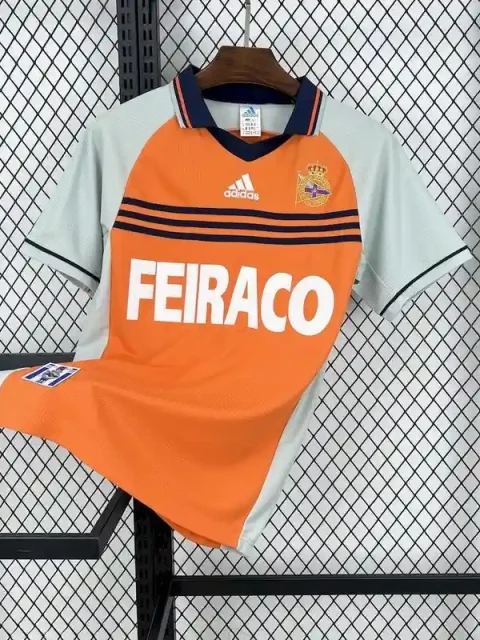 Retro 1998-99 Real Club Deportivo de La Coruña Soccer Jersey Second Away