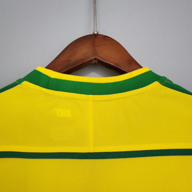 Retro 1998 Brazil Soccer Jersey Home - Image 3