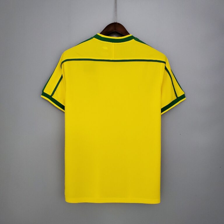 Retro 1998 Brazil Soccer Jersey Home - Image 5