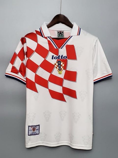 Retro 1998 Croatia Soccer Jersey Away