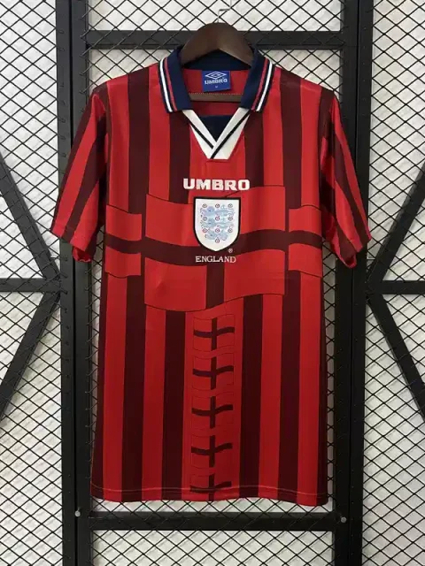 Retro 1998 England Soccer Jersey Away