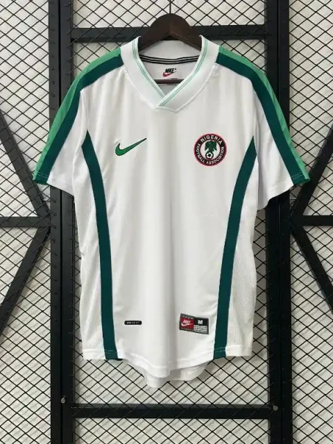 Retro 1998 Nigeria Soccer Jersey Away