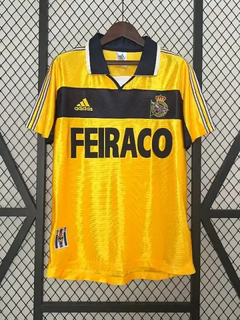 Retro 1999-00 Real Club Deportivo de La Coruña Soccer Jersey Second Away