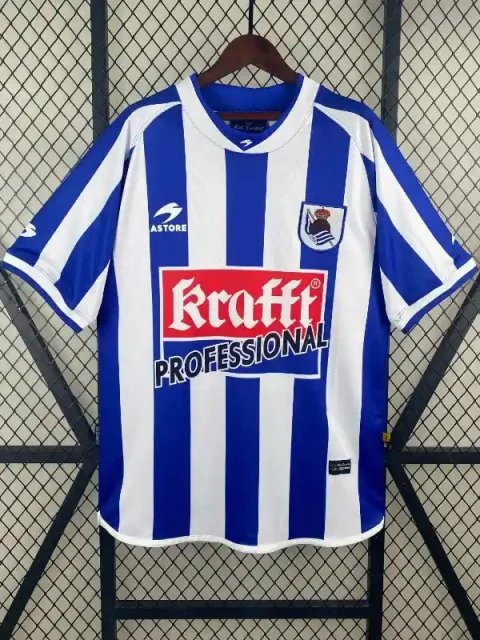 Retro 2002-03 Real Sociedad Soccer Jersey Home