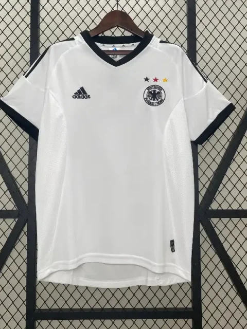 Retro 2002 Germany Soccer Jersey Home