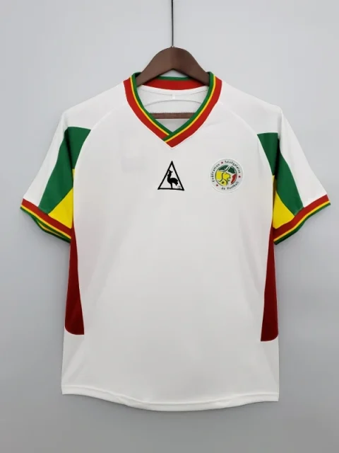 Retro 2002 Senegal Soccer Jersey White