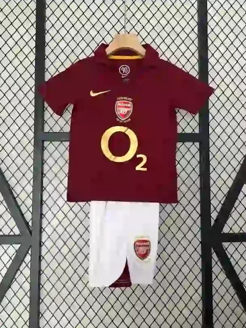 Retro 2005-06 Kids Arsenal Soccer Jersey Home