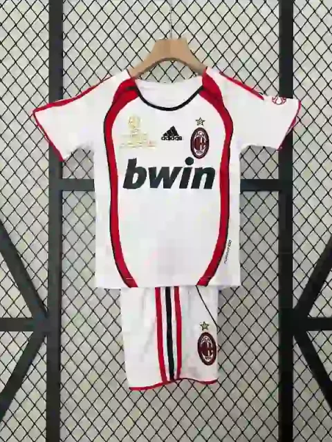 Retro 2006-07 Kids AC Milan Soccer Jersey Away
