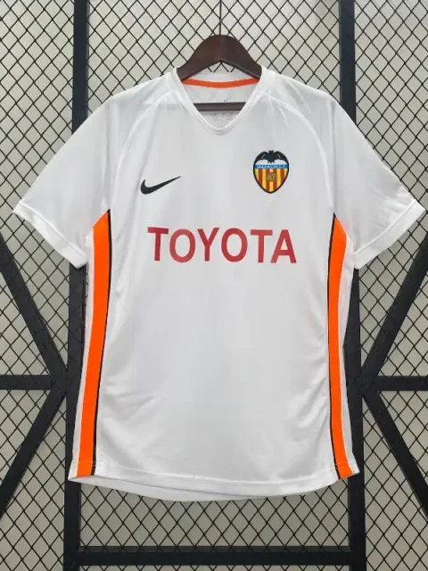Retro 2006-07 Valencia Soccer Jersey Home