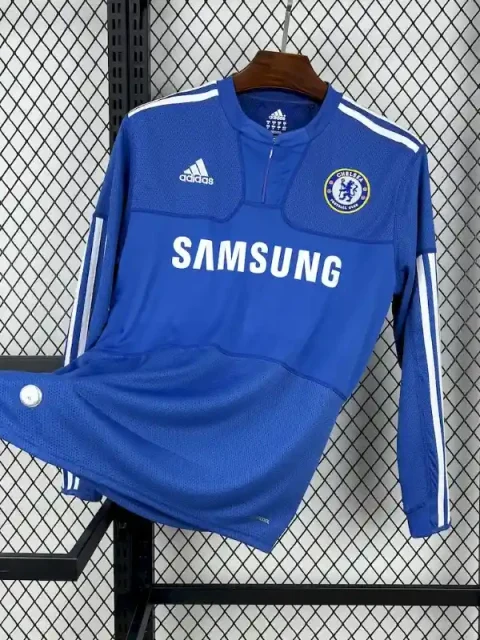 Retro 2009-10 Chelsea Long Sleeves Soccer Jersey Home