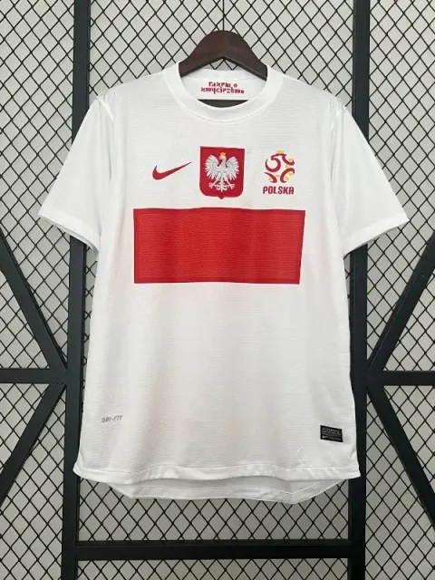 Retro 2012 Poland Soccer Jersey Home