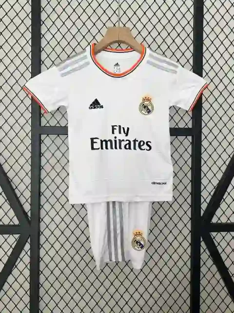 Retro 2013-14 Kids Real Madrid Soccer Jersey Home
