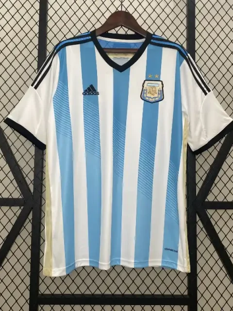 Retro 2014 Argentina Soccer Jersey Home