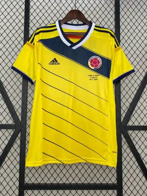 Retro 2014 Colombia Soccer Jersey Home